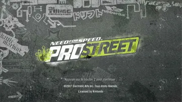 Need for Speed - ProStreet screen shot title